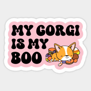 Corgi Halloween Sticker